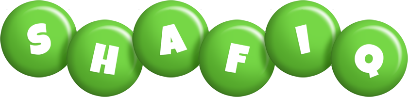 Shafiq candy-green logo