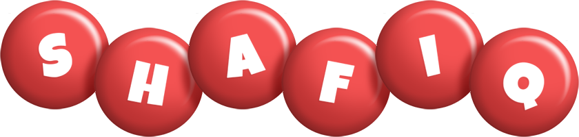 Shafiq candy-red logo