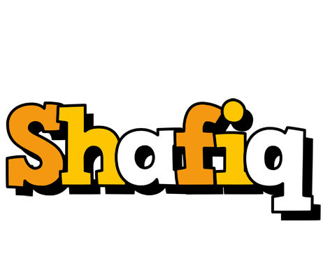 Shafiq cartoon logo