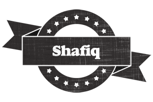 Shafiq grunge logo