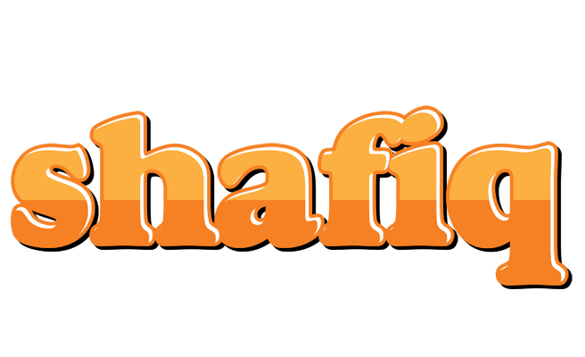 Shafiq orange logo