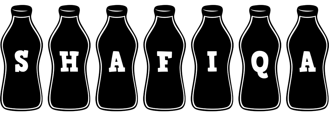 Shafiqa bottle logo