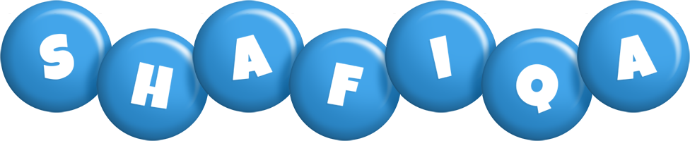 Shafiqa candy-blue logo