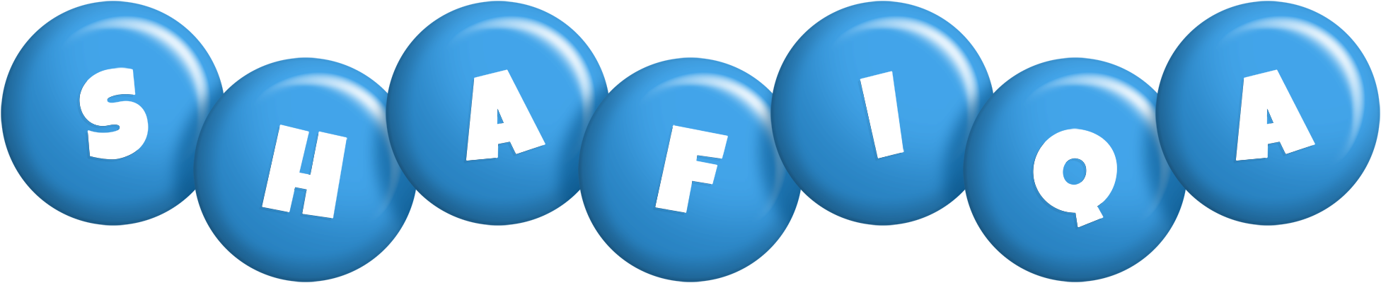 Shafiqa candy-blue logo
