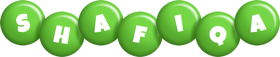 Shafiqa candy-green logo