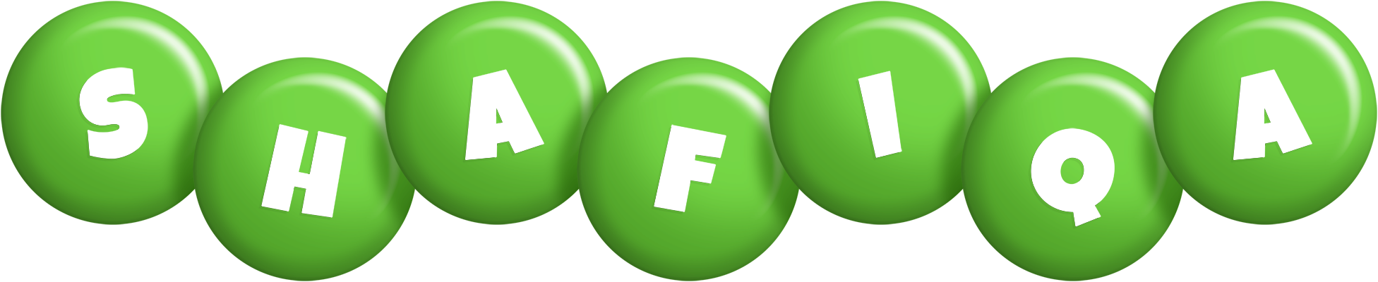 Shafiqa candy-green logo