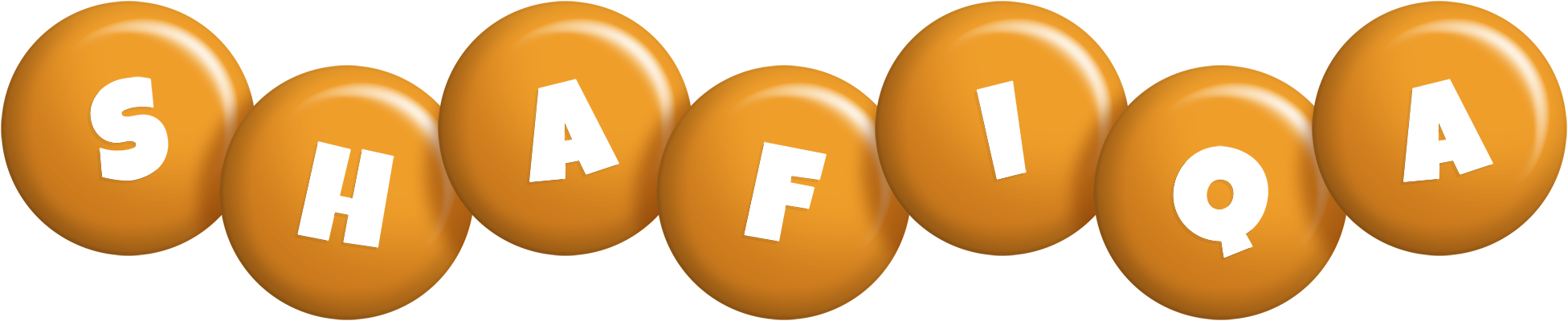 Shafiqa candy-orange logo