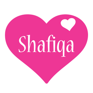 Shafiqa love-heart logo