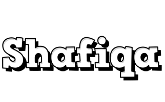 Shafiqa snowing logo