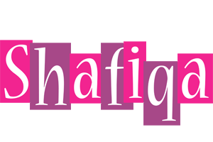 Shafiqa whine logo