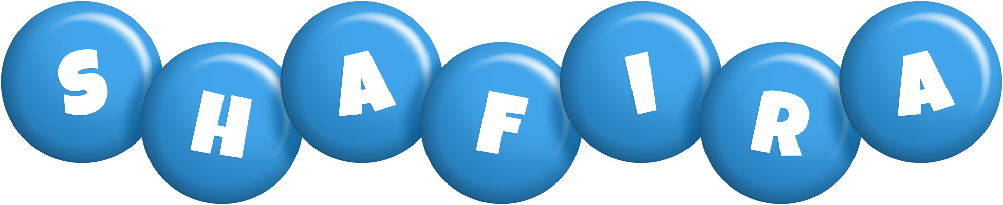 Shafira candy-blue logo