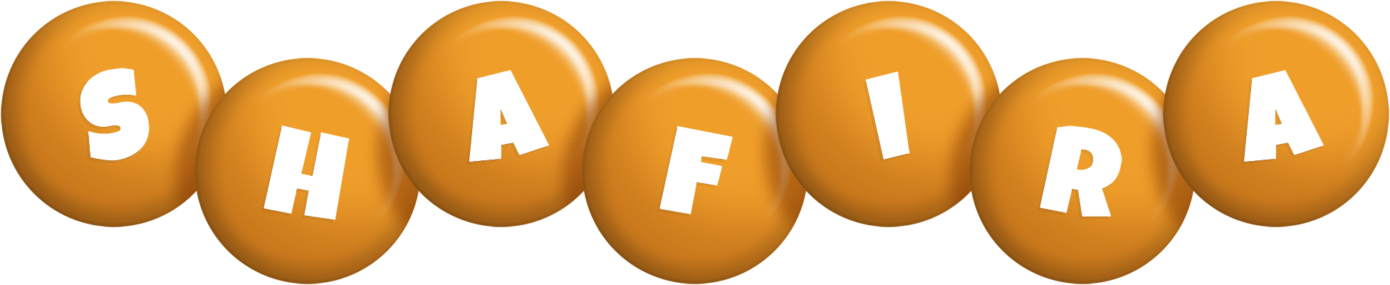 Shafira candy-orange logo