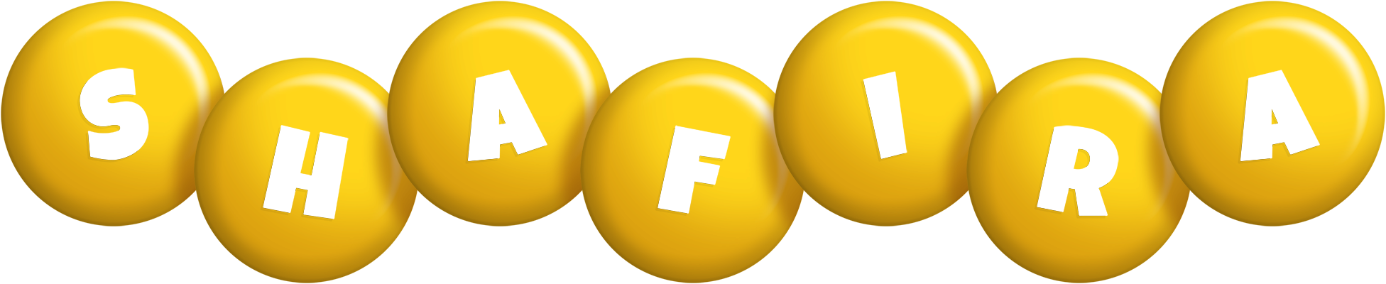 Shafira candy-yellow logo