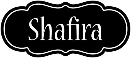 Shafira welcome logo