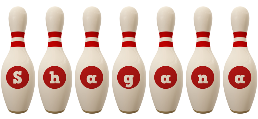 Shagana bowling-pin logo