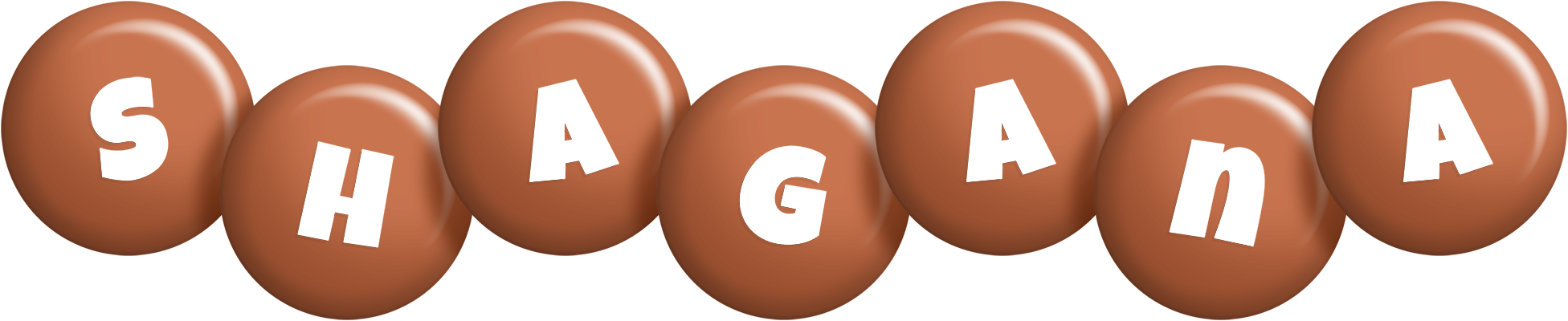 Shagana candy-brown logo