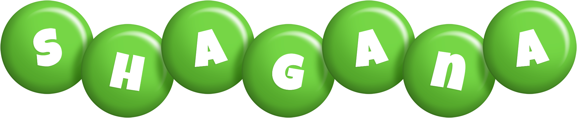 Shagana candy-green logo