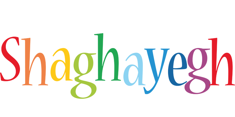 Shaghayegh birthday logo