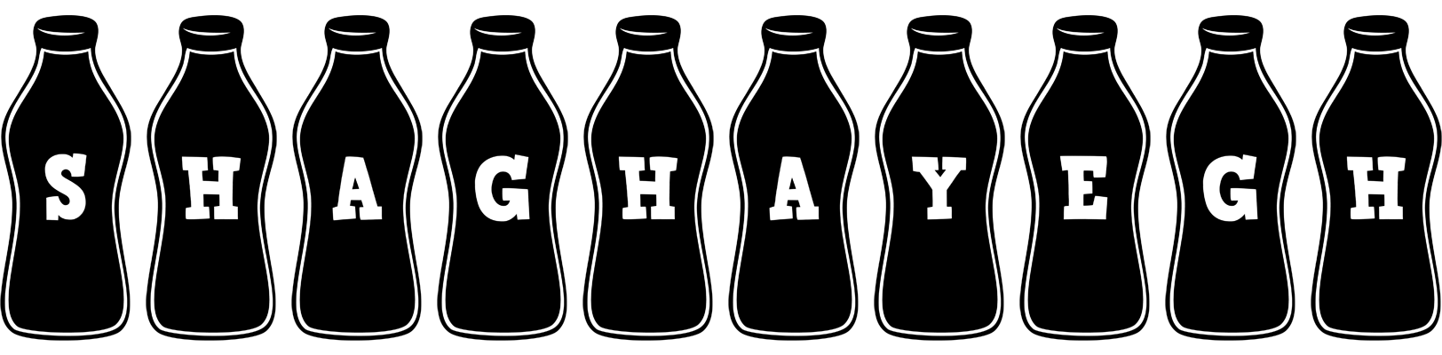 Shaghayegh bottle logo