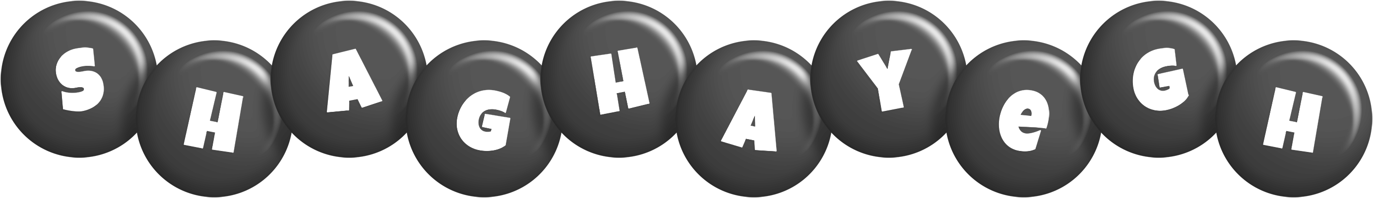 Shaghayegh candy-black logo