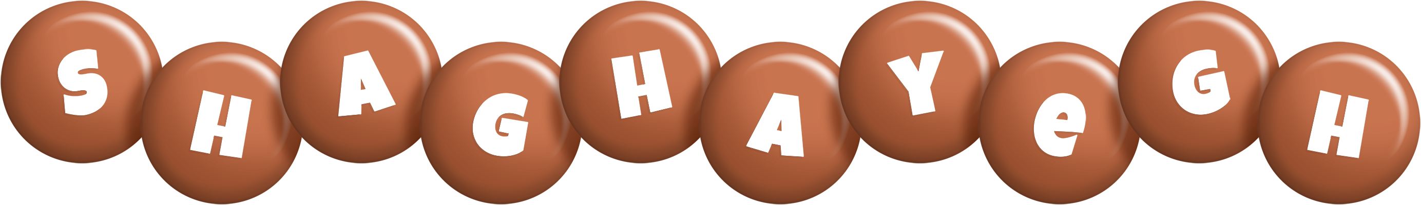 Shaghayegh candy-brown logo