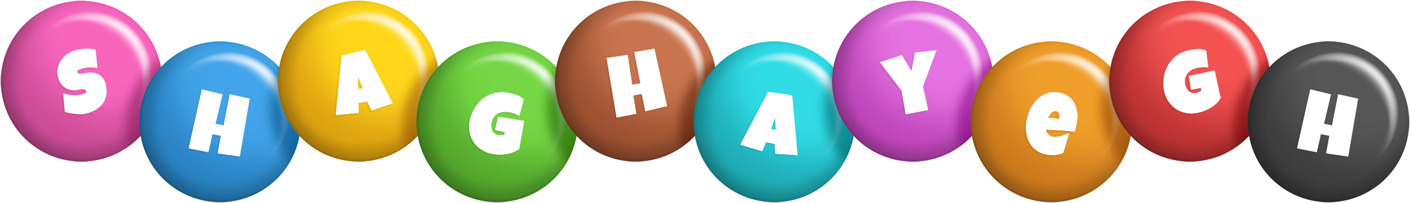 Shaghayegh candy logo