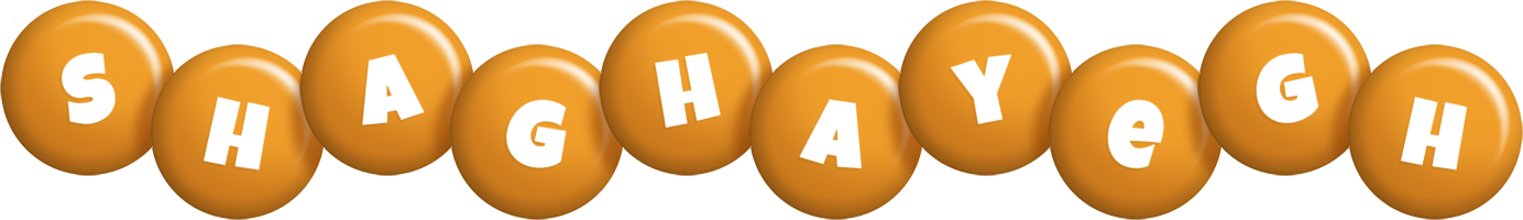 Shaghayegh candy-orange logo