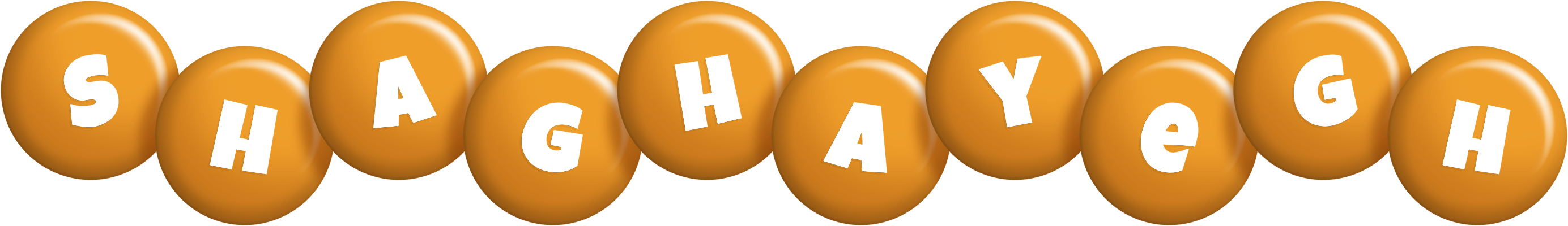 Shaghayegh candy-orange logo
