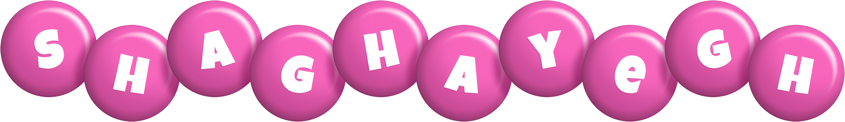 Shaghayegh candy-pink logo