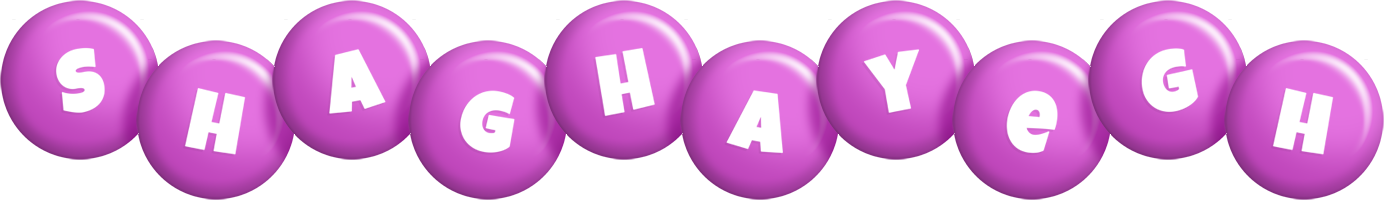 Shaghayegh candy-purple logo