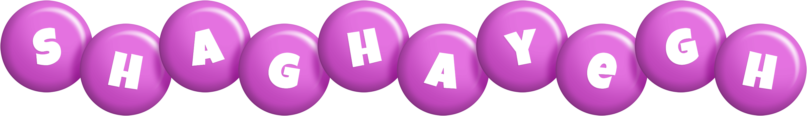 Shaghayegh candy-purple logo