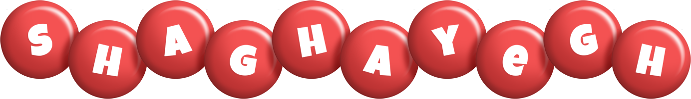 Shaghayegh candy-red logo