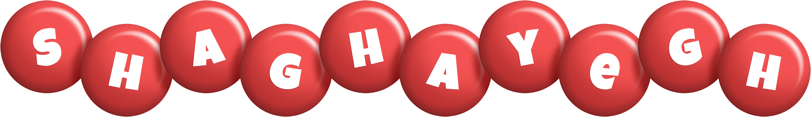 Shaghayegh candy-red logo