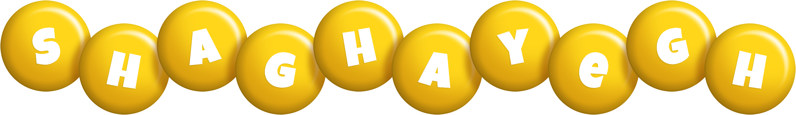 Shaghayegh candy-yellow logo