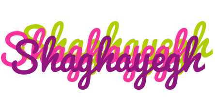 Shaghayegh flowers logo