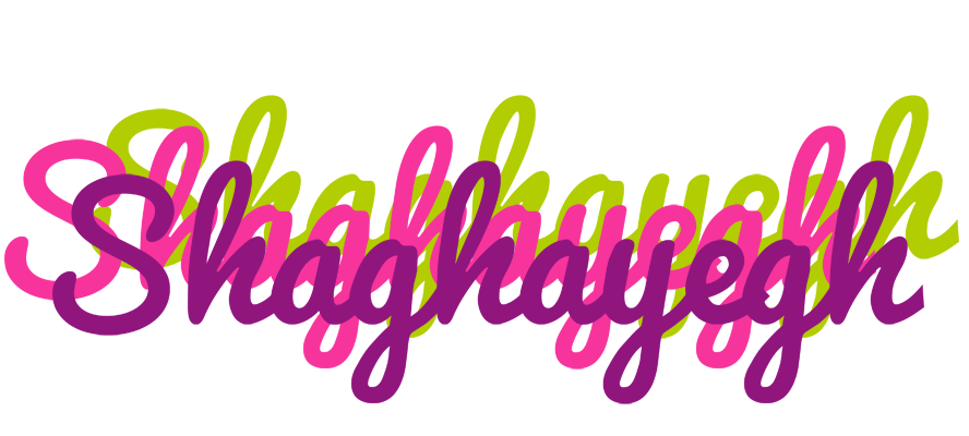 Shaghayegh flowers logo