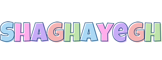 Shaghayegh pastel logo