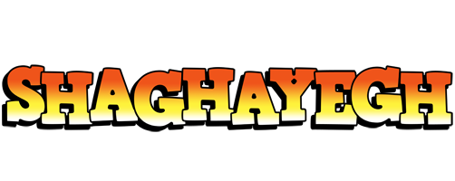 Shaghayegh sunset logo