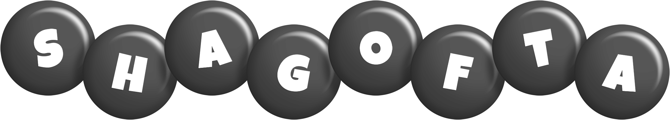 Shagofta candy-black logo