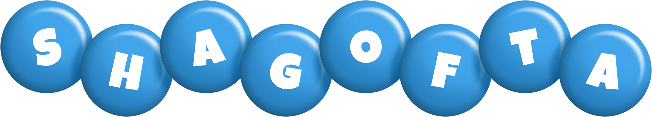 Shagofta candy-blue logo