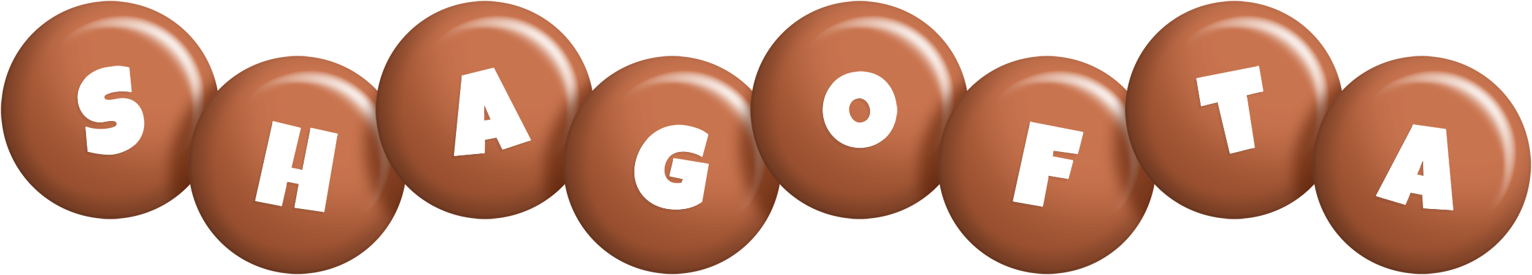 Shagofta candy-brown logo