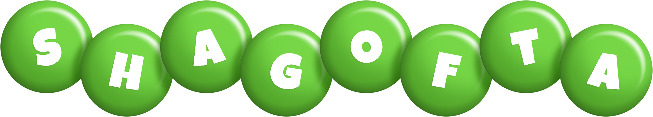 Shagofta candy-green logo
