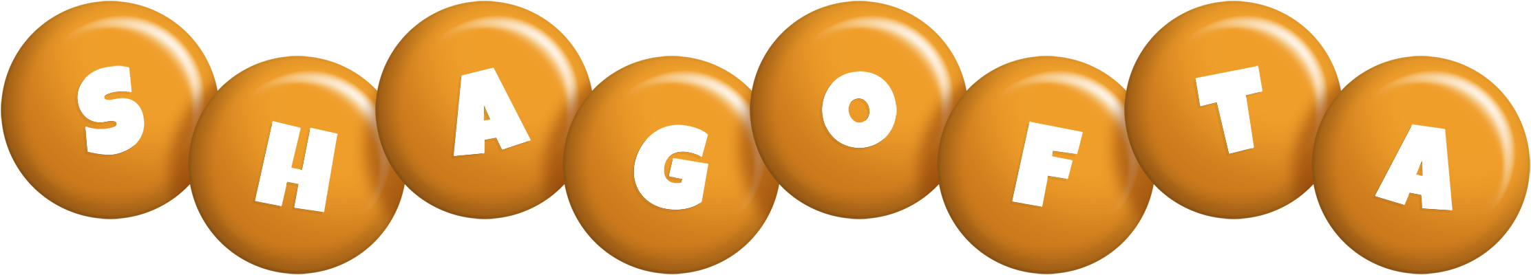 Shagofta candy-orange logo