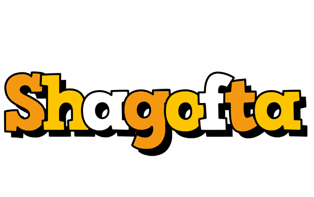 Shagofta cartoon logo