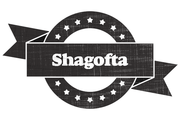 Shagofta grunge logo