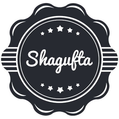 Shagufta badge logo