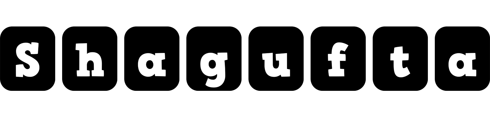 Shagufta box logo
