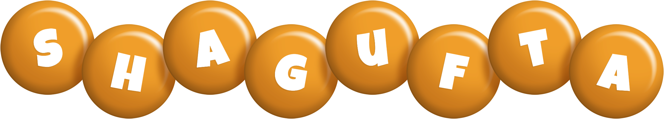 Shagufta candy-orange logo