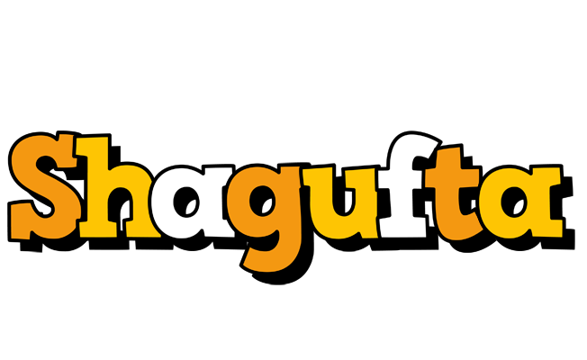 Shagufta cartoon logo
