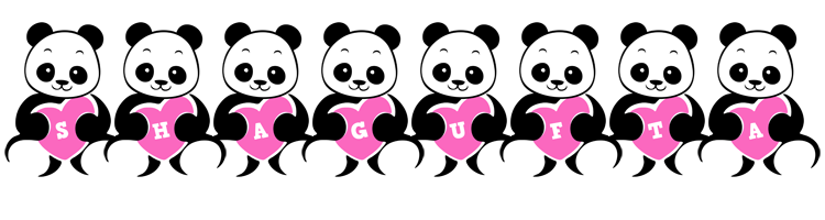 Shagufta love-panda logo